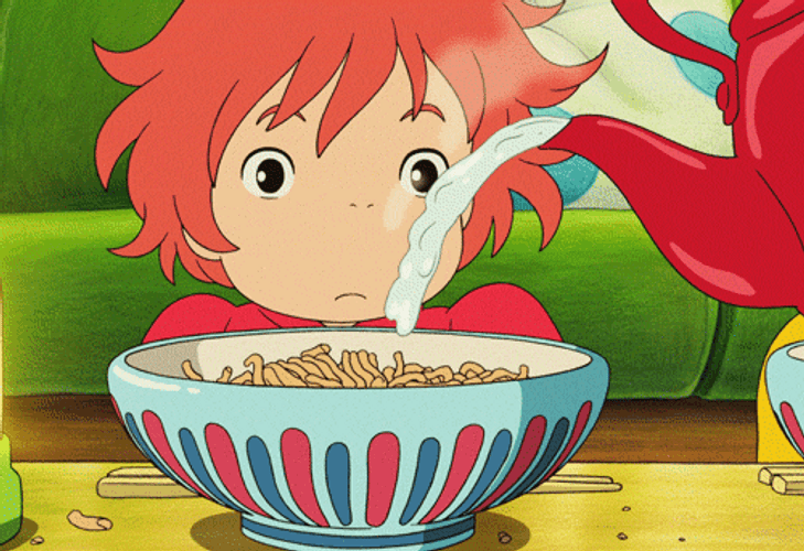 Ponyo Curious Watch GIF