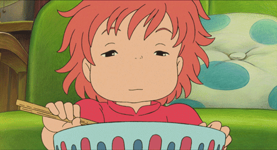 Ponyo Falls Asleep GIF