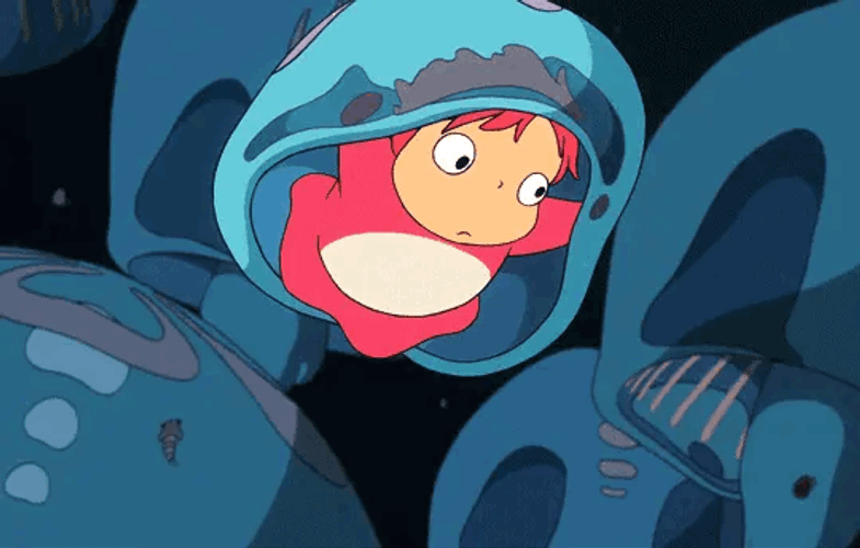 Ponyo Is Swimming GIF