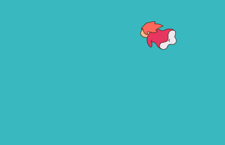 Ponyo Swimming In Circles GIF
