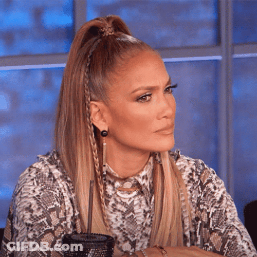 Ponytail Jlo Big Earrings GIF
