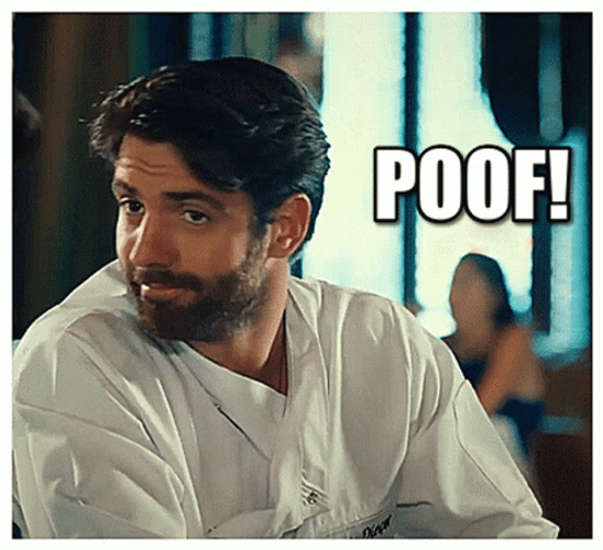 Poof Hand Vanish Man GIF