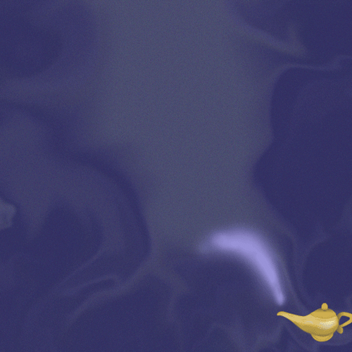Poof Smoke Genie Magic Lamp GIF