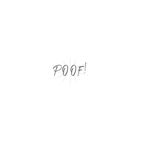 Poof Text Pop Out GIF