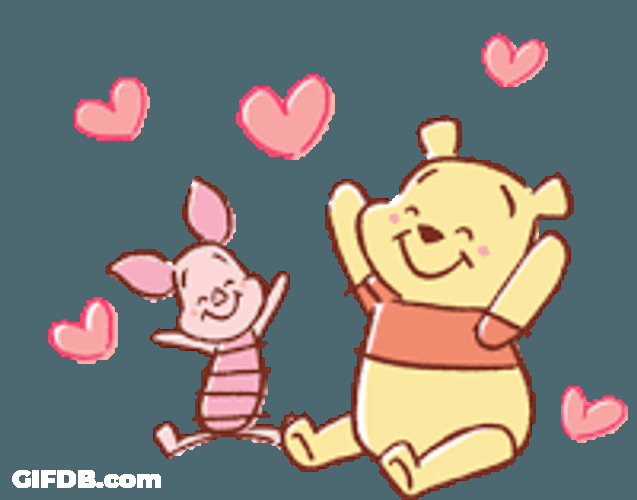 Pooh Piglet Sticker GIF