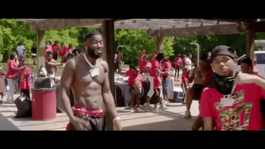 Pooh Shiesty In Red Light Rapping GIF