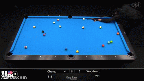 Pool Game At US Open E-Ball GIF