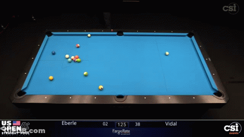 Pool Game Between Vidal And Eberie GIF