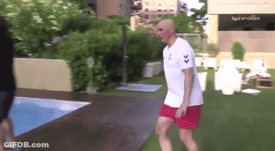 Pool Party Cute Jump GIF