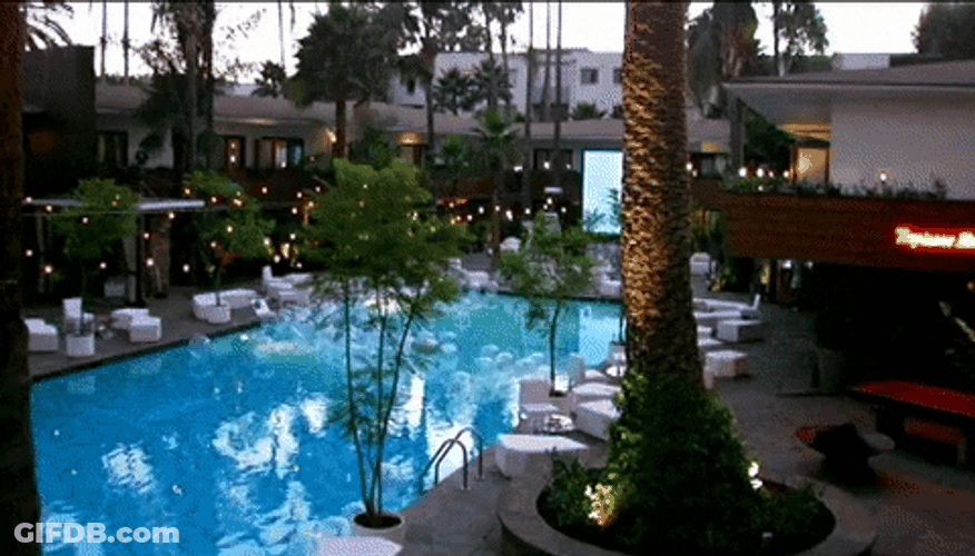 Pool Party Night Event GIF