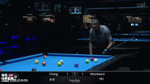 Pool Table With CSI Logo GIF