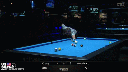 Pool Table With CSI Logo GIF
