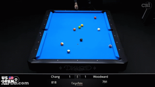 Pool Table With Number 781 GIF