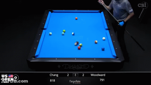Pool Table With Number 781 GIF