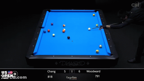 Pool Table With US Open GIF