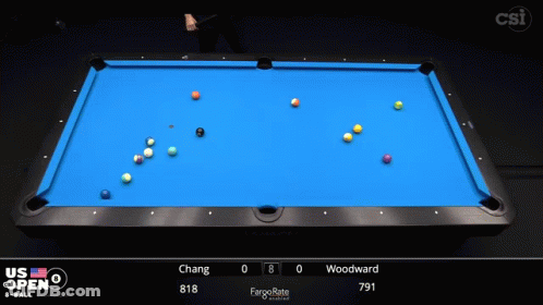 Pool Table With US Open GIF