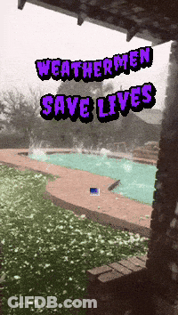 Pool With Weathermen Save Lives Text GIF