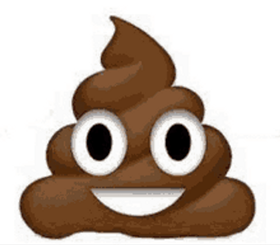Poop Emoji And Happy Snow White Dwarf GIF