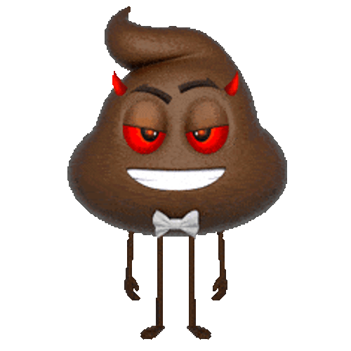 Poop Emoji Grinning GIF
