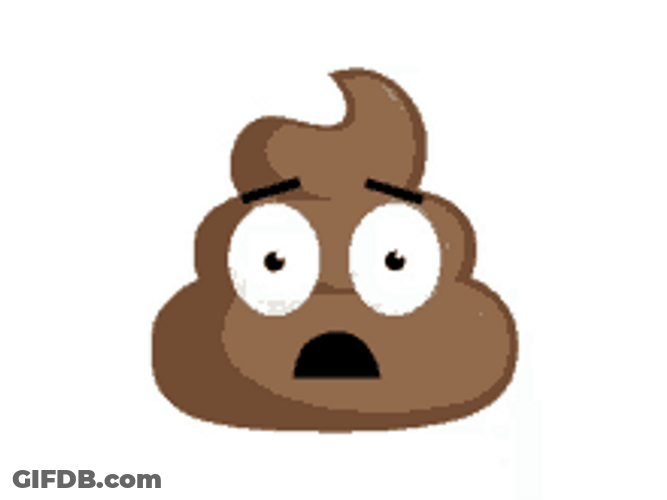 Poop Emoji Worried And Scared GIF