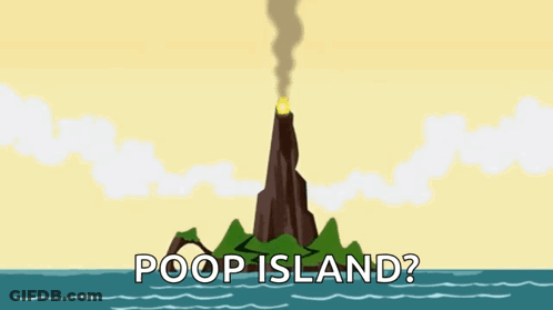 Poop Island GIF