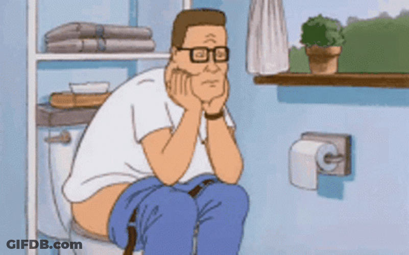Pooping Hank Hill GIF