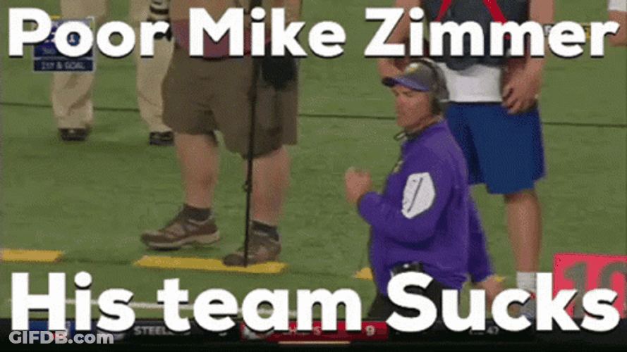 Poor Big Mike Zimmer GIF