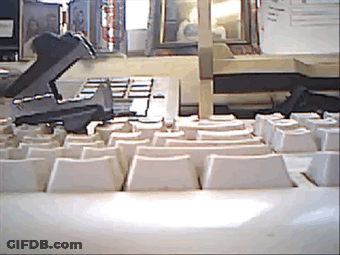 Poor Computer Mouse Hiding GIF