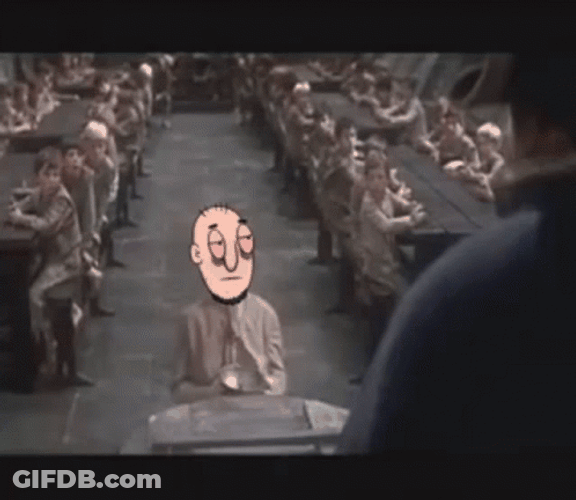 Poor Dude Begging For Some More GIF