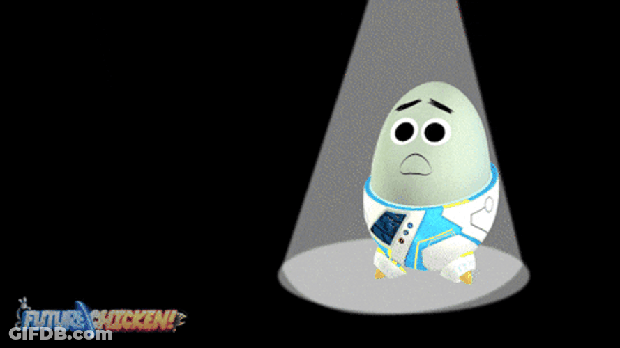 Poor Egg Experiencing Trauma GIF