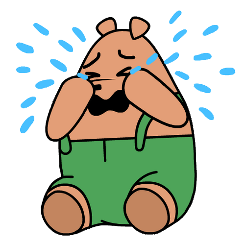 Poor Pants Bear Sobbing GIF