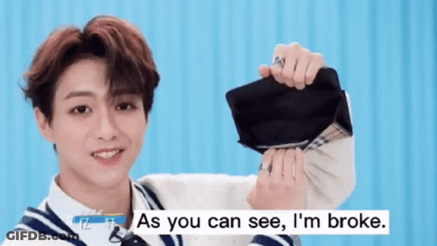 Poor Yixuan Says I'm Broke GIF