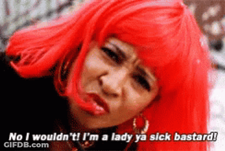 Pootie Tang Red Hair I'm A Lady GIF