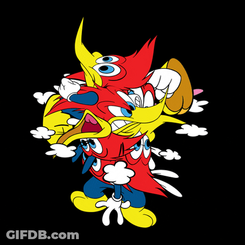 Pop Art Woody Woodpecker Laugh GIF
