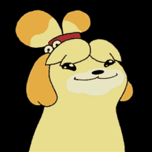 Pop Cat Isabelle Animal Crossing GIF