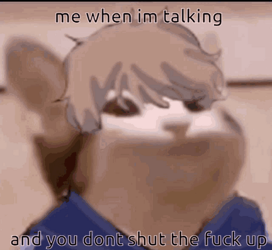 Pop Cat Meme Shut Up GIF