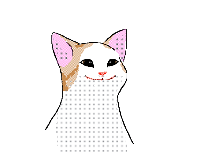 Pop Cat Oatmeal Happy Animation GIF