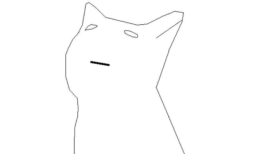 Pop Cat Oatmeal Line Cartoon GIF
