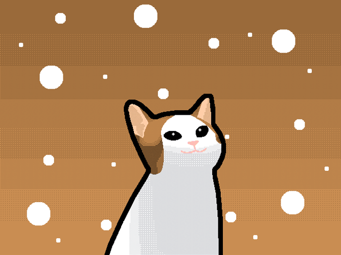 Pop Cat Oatmeal Meme Cartoon GIF