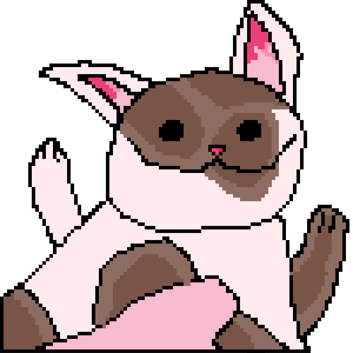 Pop Cat Oatmeal Pixel Animation GIF
