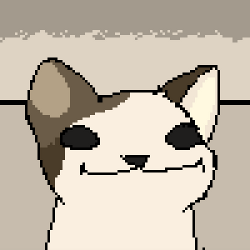 Pop Cat Oatmeal Pixel Cartoon GIF