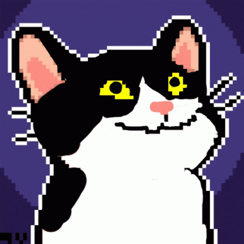 Pop Cat Pixel Art GIF
