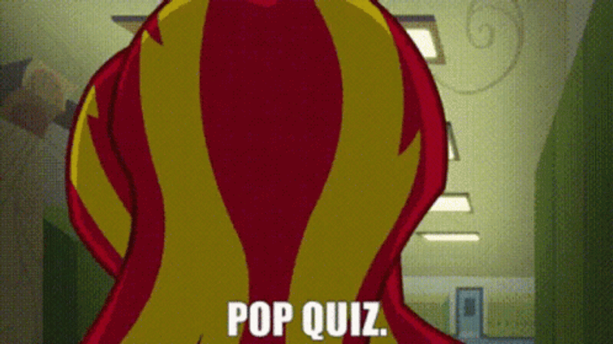 Pop Quiz Sunset Shimmer My Little Pony GIF