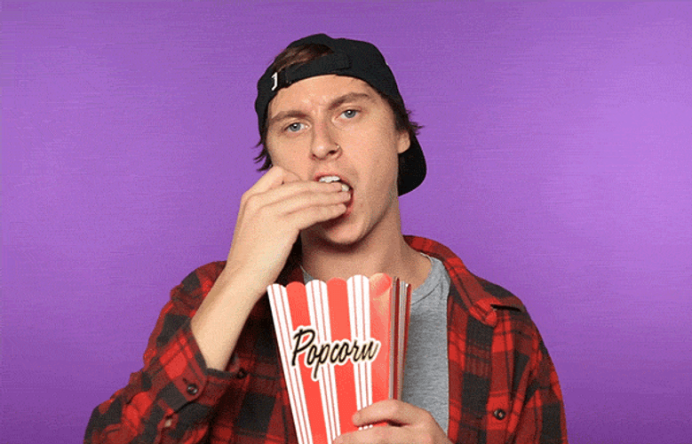 Popcorn Derek State Champs GIF