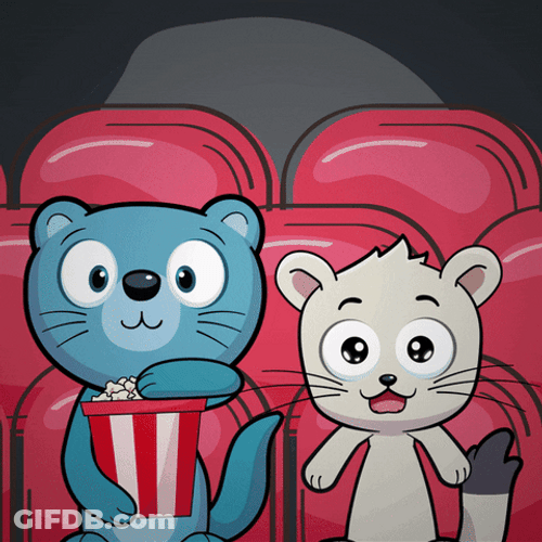Popcorn Eating D GIF