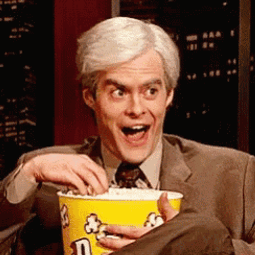 Popcorn Interested GIF