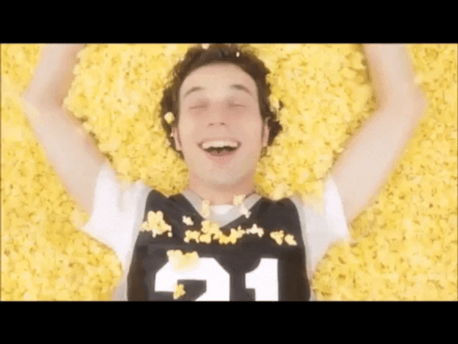 Popcorn Pool Dream Guy GIF
