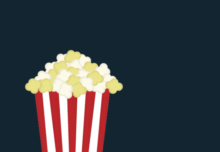 Popcorn Popping Cartoon GIF