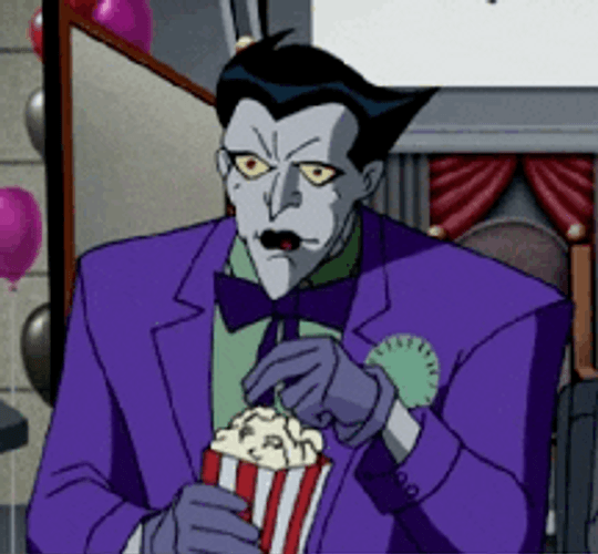 Popcorn The Joker Cartoon GIF
