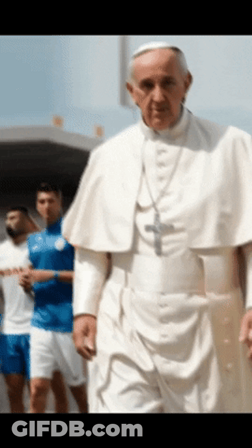 Pope Francis Mobile Strolling With Kids GIF